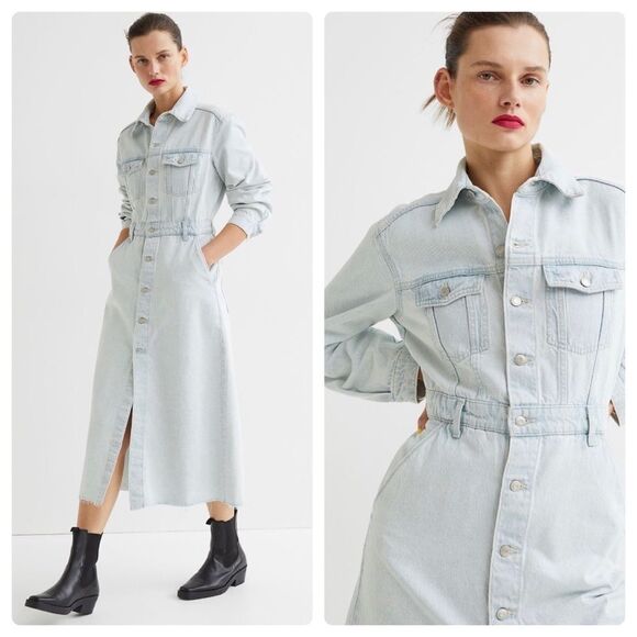 H&M Dresses & Skirts - H&M Denim Dress Light Blue New